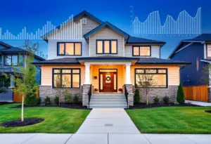 A modern Milwaukee home with market data visuals