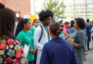 Community health event in Milwaukee with diverse participants
