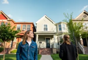 A first-time buyer exploring homes in a Milwaukee neighborhood.