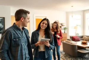 First-time homebuyer looking at a property during an open house in Milwaukee